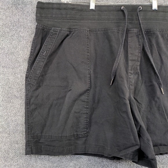 Terra & Sky Women's Chino Shorts Black Size 4X 28W-30W Cotton Blend - Picture 6 of 11